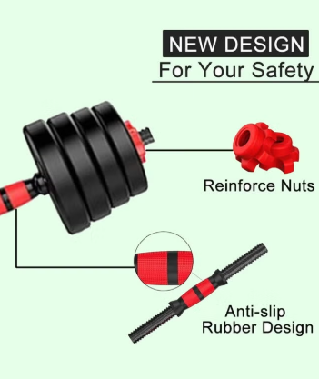 Adjustable 10KG Dumbbell Set for Home Gym & Fitness Training