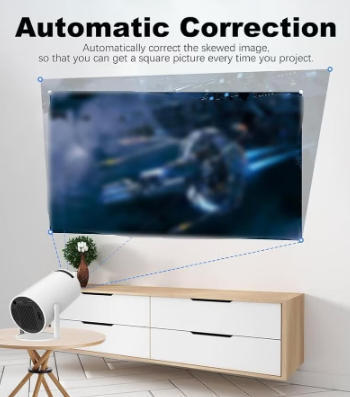 Portable 1080P Smart Projector with WiFi & Screen Mirroring