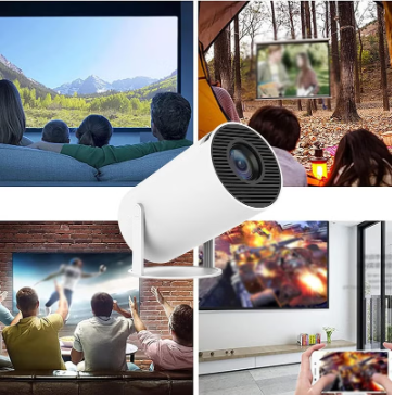 Portable 1080P Smart Projector with WiFi & Screen Mirroring