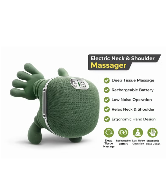Smart 4D Neck & Shoulder Massager with Heat & Deep Kneading