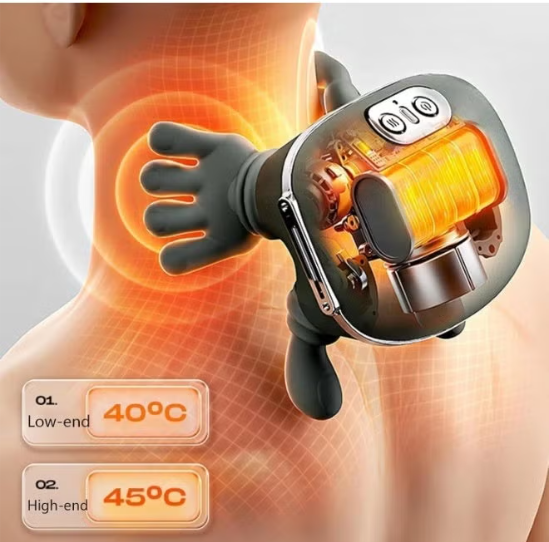 Smart 4D Neck & Shoulder Massager with Heat & Deep Kneading