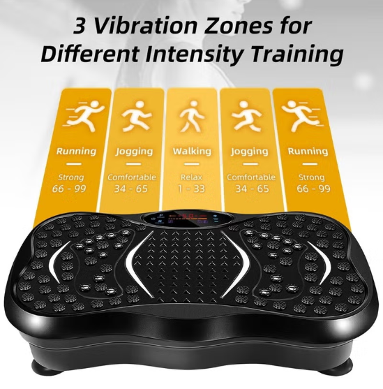 Whole Body Vibration Plate with Bluetooth & Remote for Home Gym