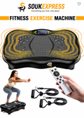 Whole Body Vibration Plate with Bluetooth & Remote for Home Gym